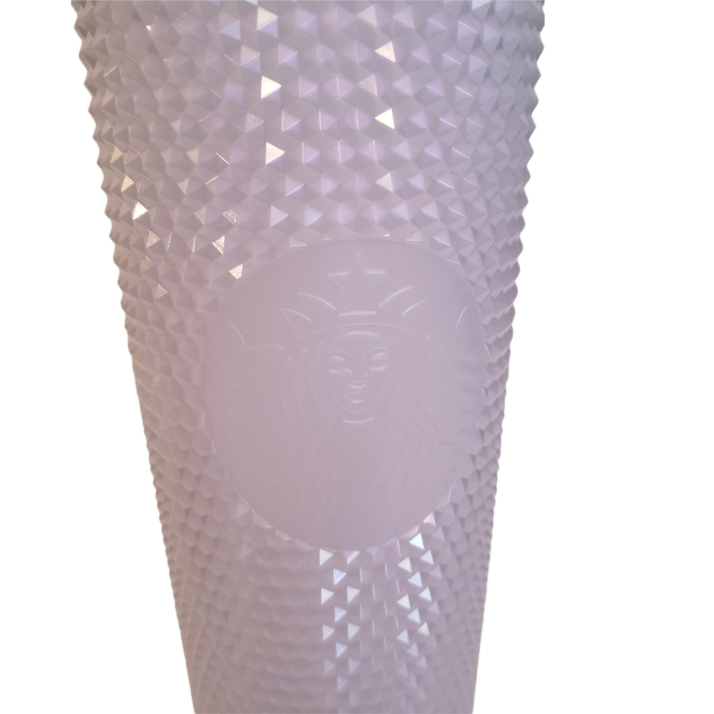 Starbucks Icy White Lilac Diamond Studded Tumbler Holiday 2021 NEW Venti… - Picture 2 of 8